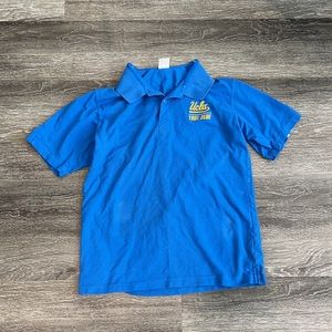 Adidas UCLA True Blue Stitched Collar Polo Medium